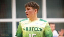 KTML vyrų lygoje pergalę švenčia Kautech komanda.